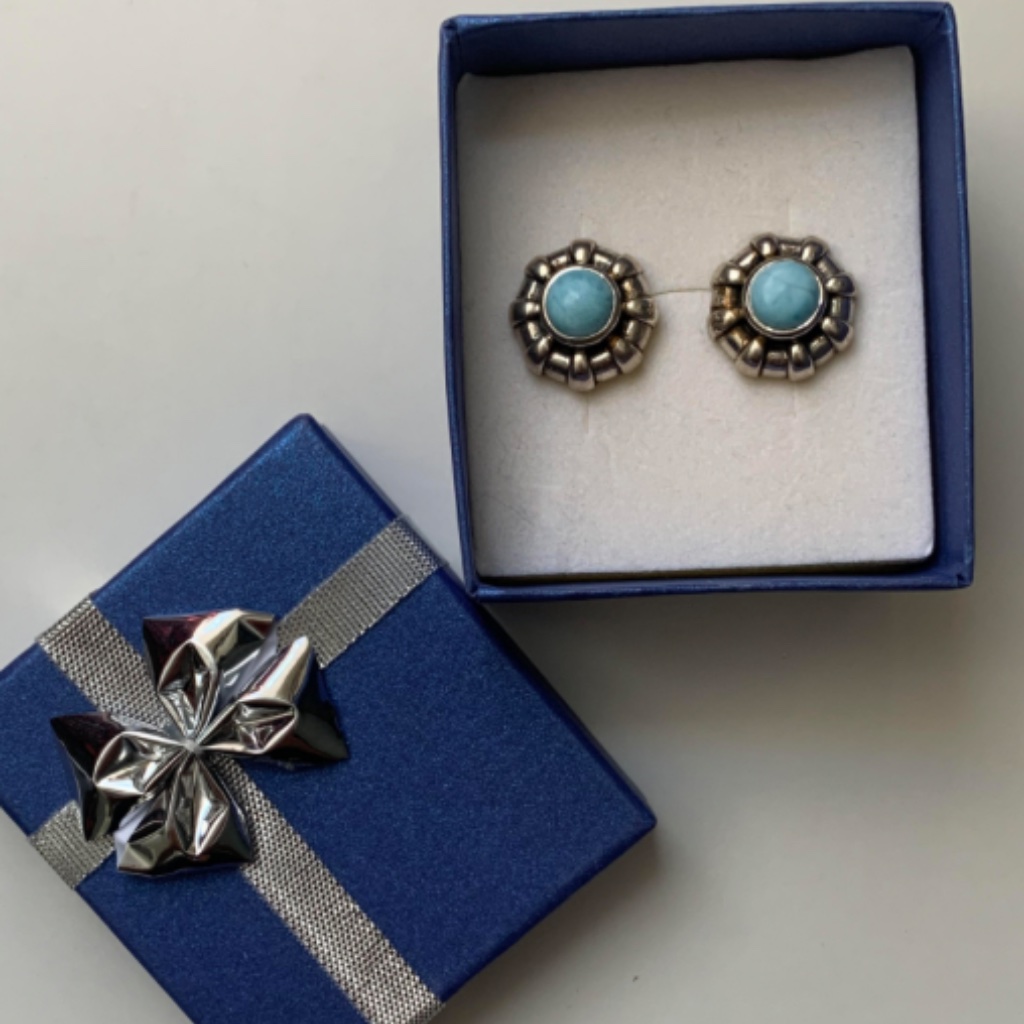 Larimar Studs